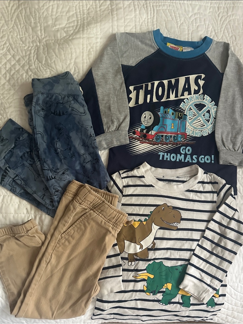 Baby boy, toddler size 3T bundle outfits, long sleeve and pants